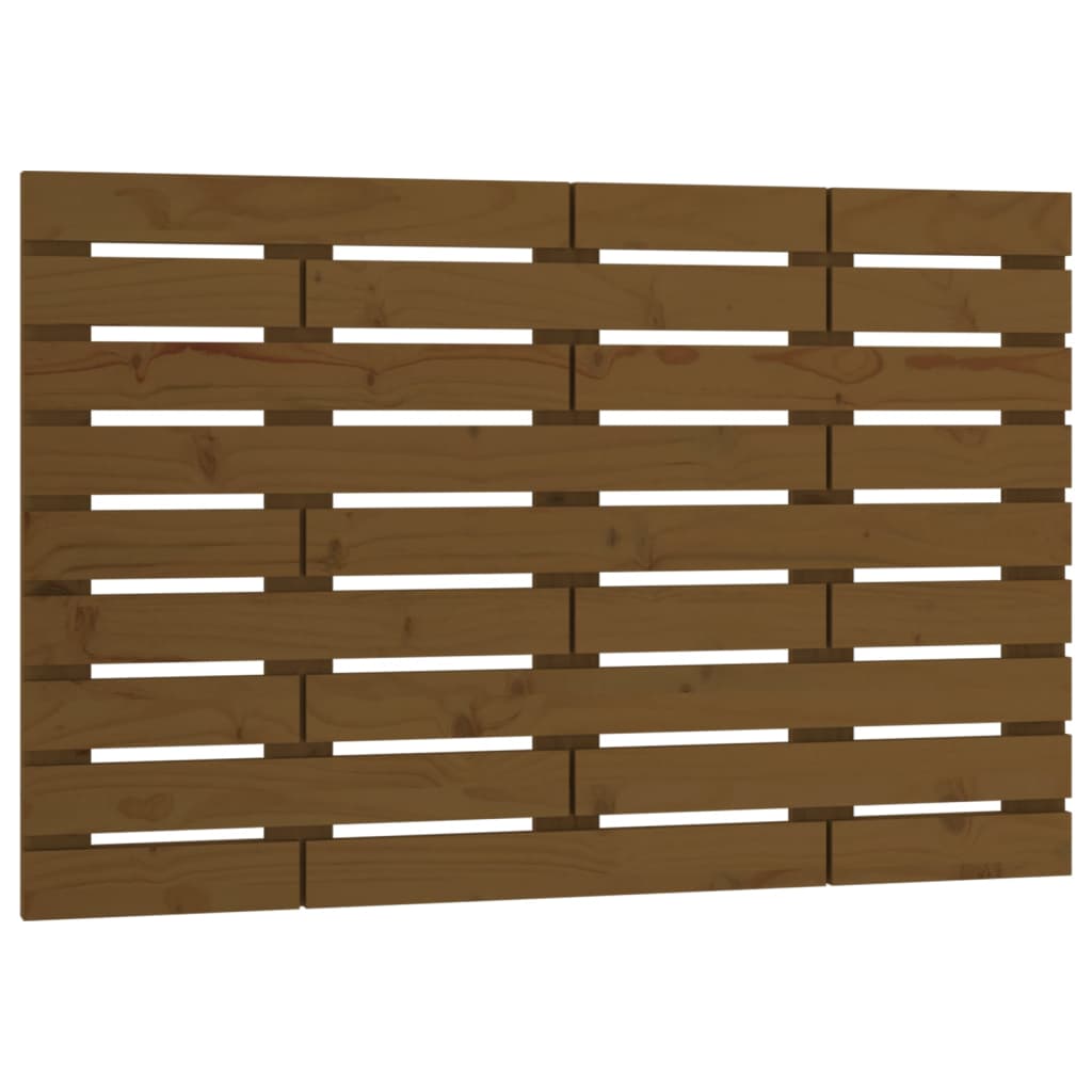 vidaXL Hoofdbord wandmontage 81x3x63 cm massief grenenhout honingbruin bruin, foto 3