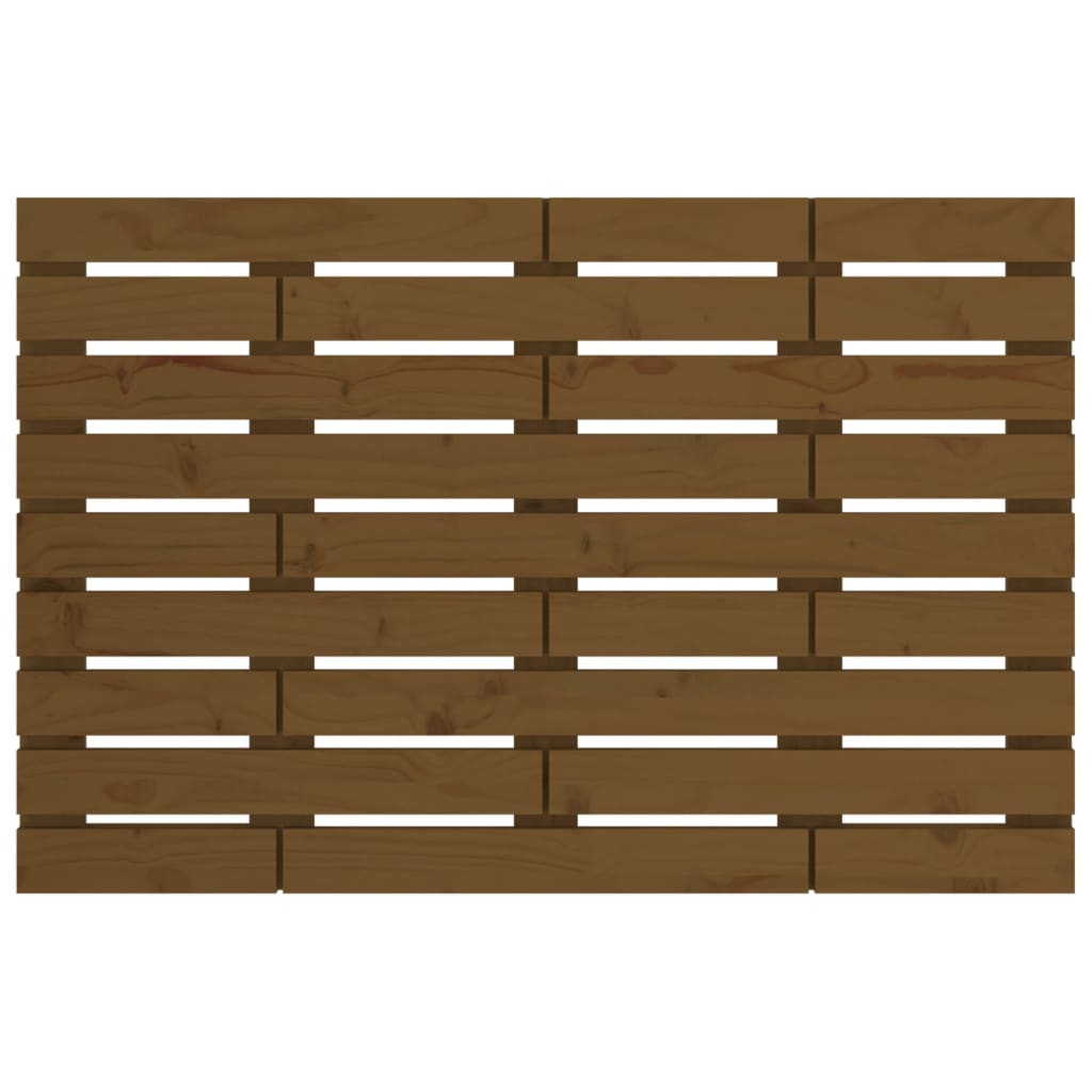 vidaXL Hoofdbord wandmontage 81x3x63 cm massief grenenhout honingbruin bruin, foto 4