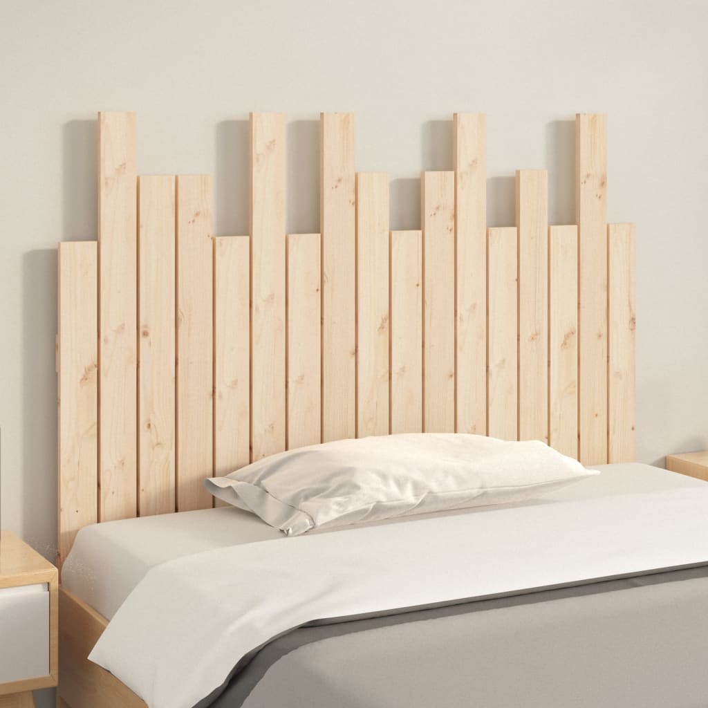 vidaXL Hoofdbord wandmontage 108x3x80 cm massief grenenhout afbeelding