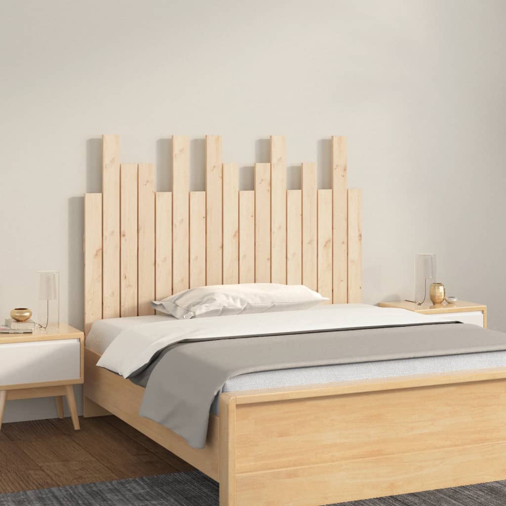 vida XL Wand-Kopfteil 108x 3x 80 cm Massivholz Kiefer