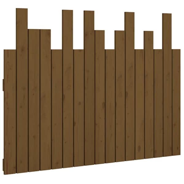 vidaXL seinale kinnitatav voodipeats, meepruun, 108x3x80 cm, m&auml;nnipuit