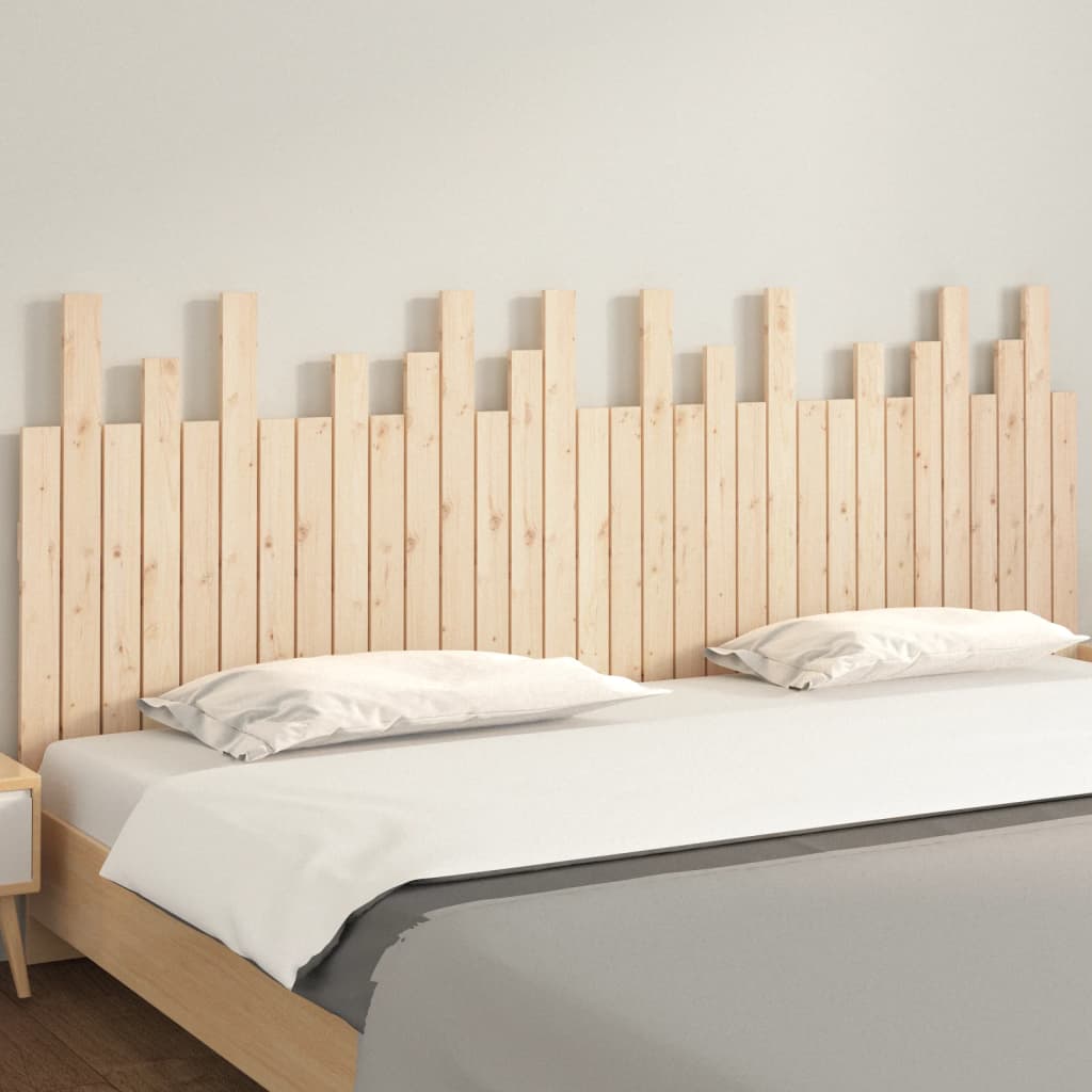 vidaXL Tăblie de pat pentru perete, 204x3x80 cm, lemn masiv de pin