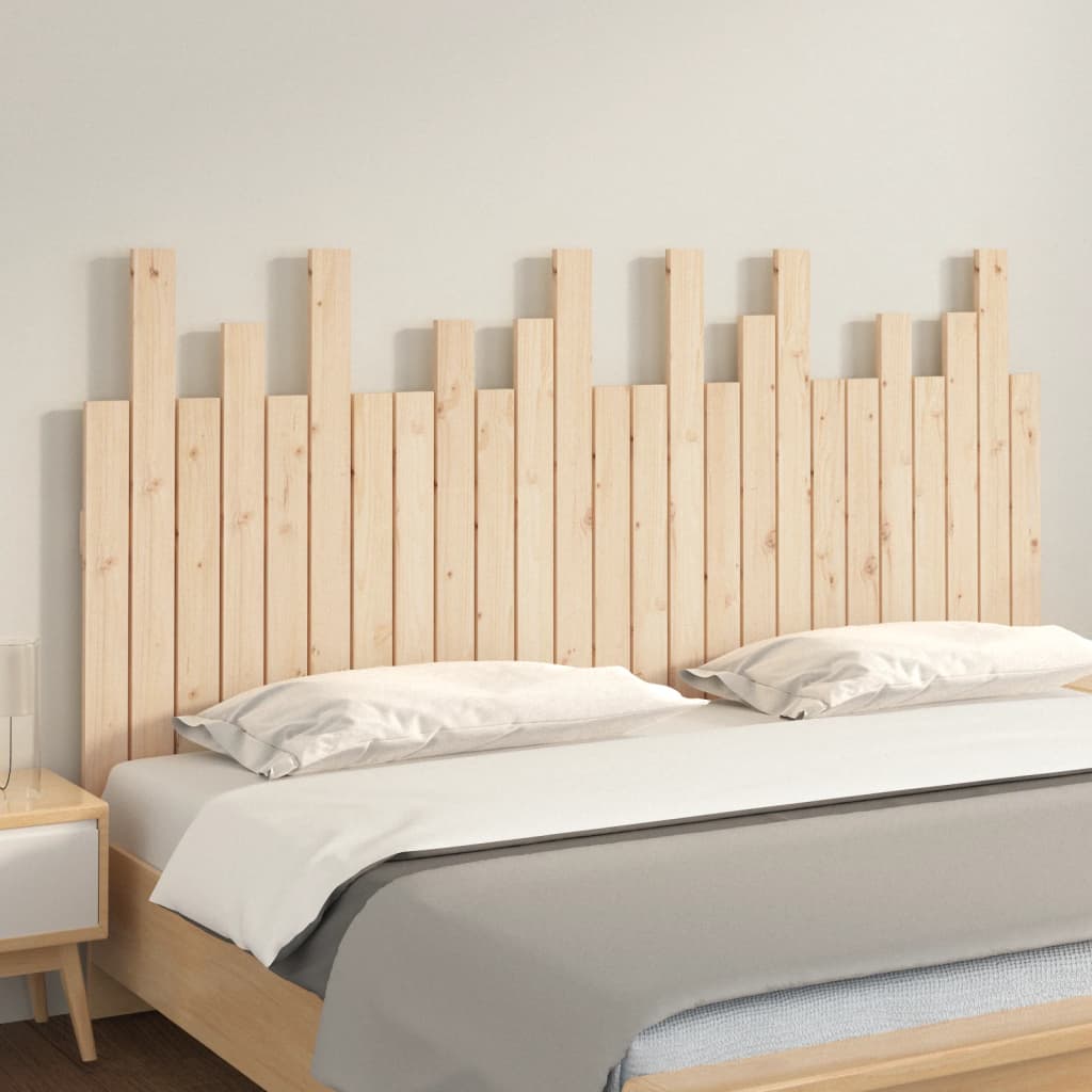 vidaXL Tăblie de pat pentru perete, 159,5x3x80 cm, lemn masiv de pin