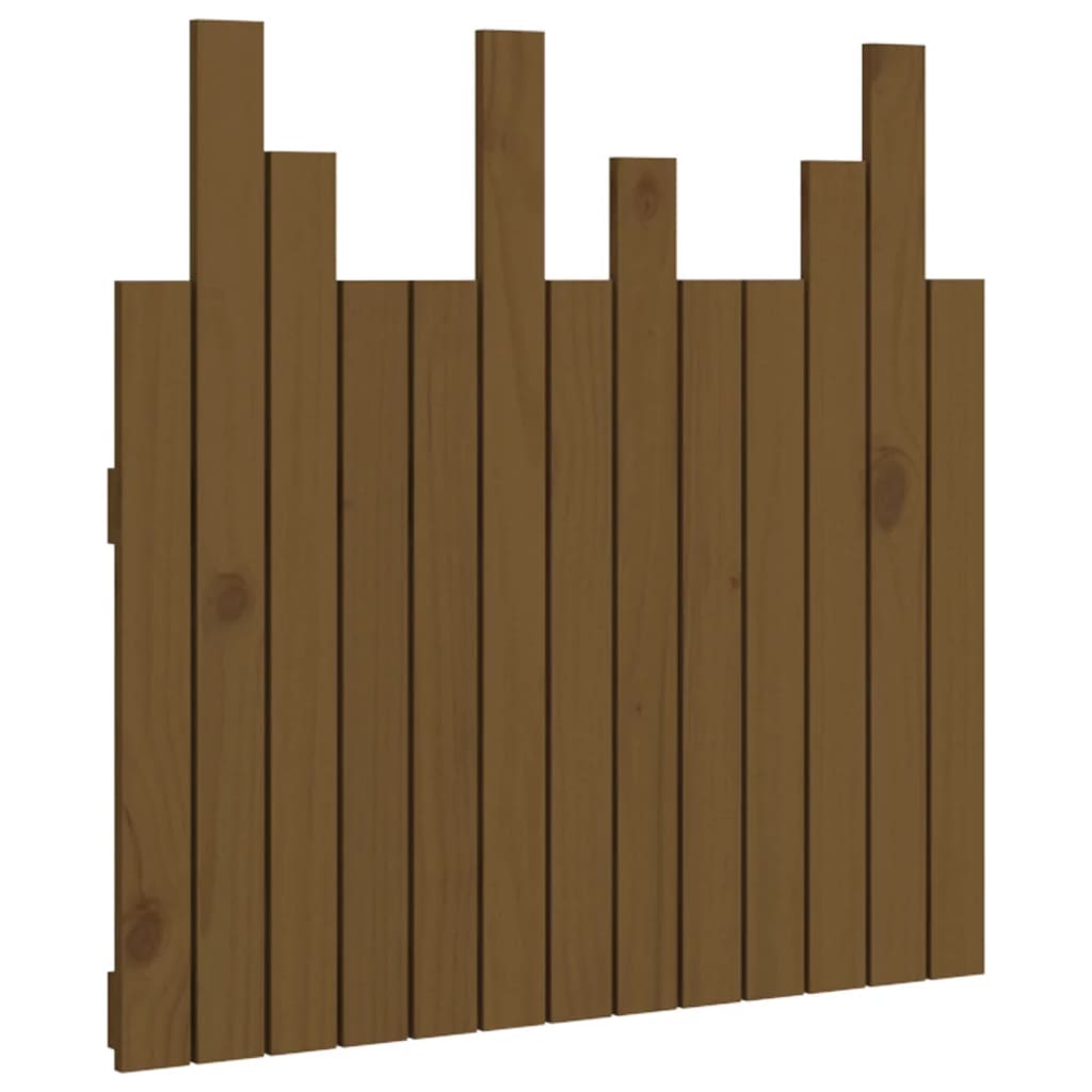 vidaXL Nástěnné čelo postele medově hnědé 82,5x3x80 cm borové dřevo
