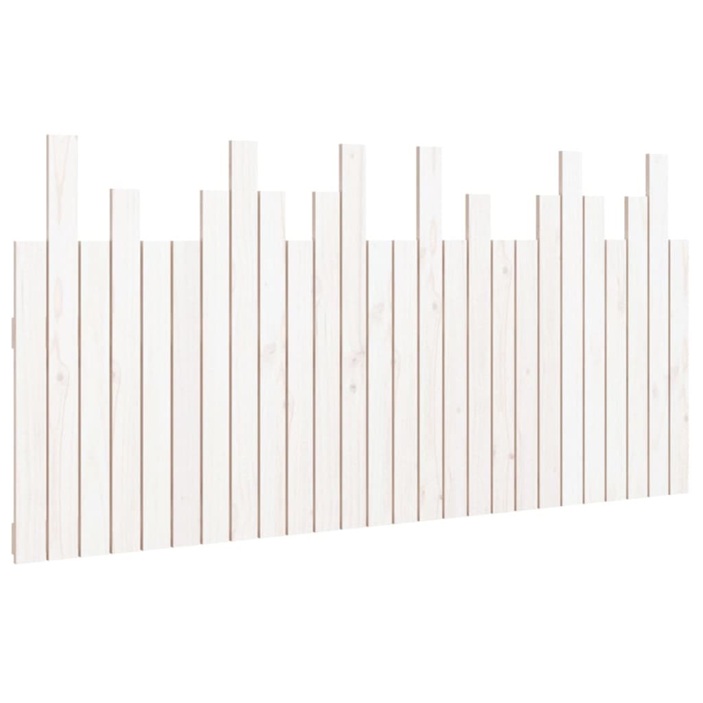 vidaXL Nástěnné čelo postele bílé 166 x 3 x 80 cm masivní borové dřevo