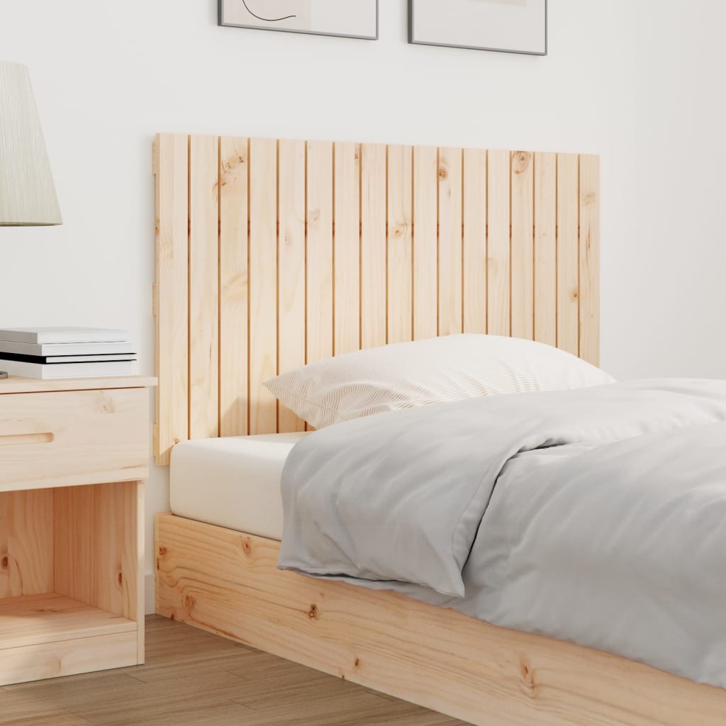 vidaXL tömör fenyőfa fali fejtámla 108 x 3 x 60 cm