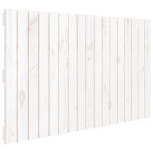 Nástěnné čelo postele bílé 108 x 3 x 60 cm masivní borové dřevo - obrázek 2