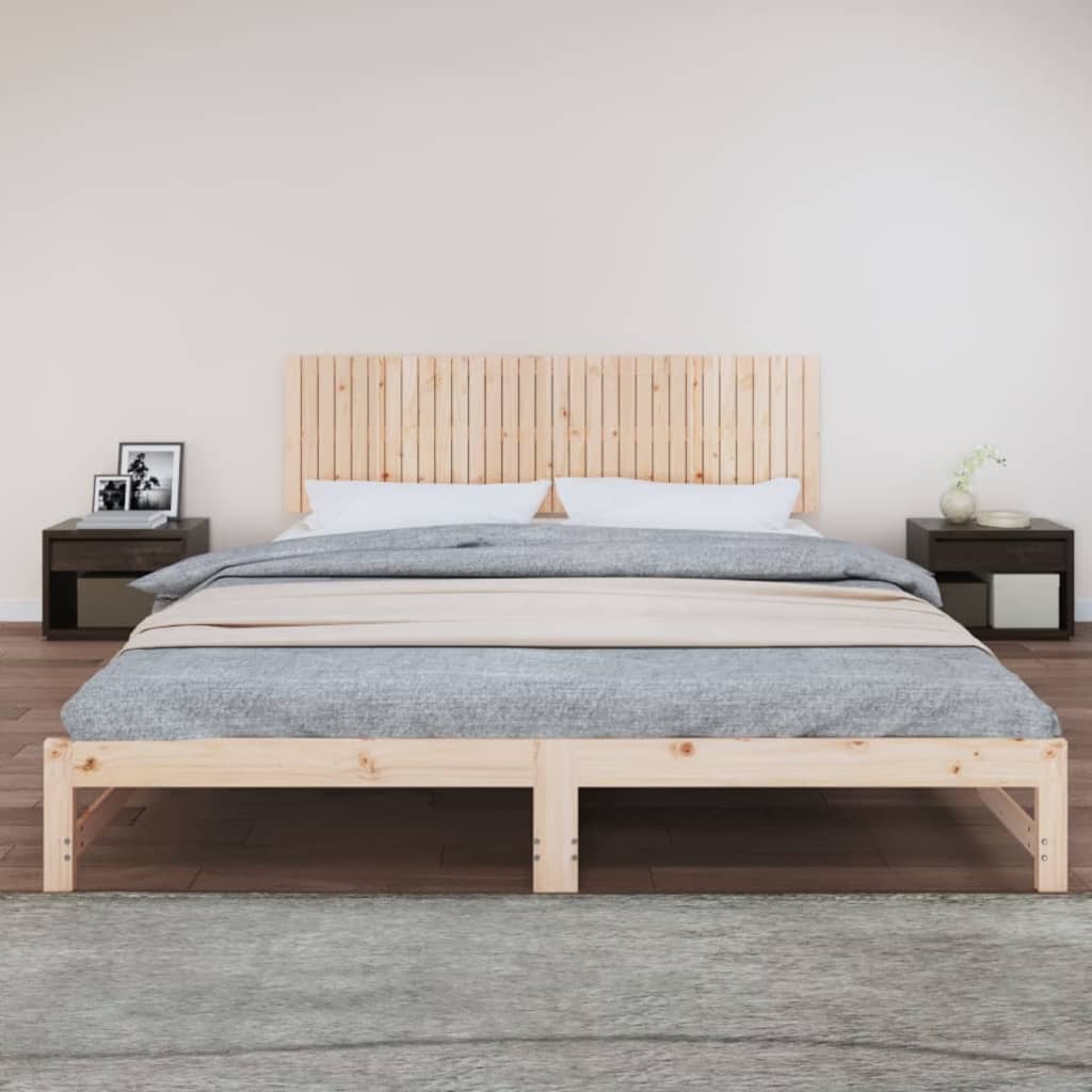 vidaXL Tăblie de pat pentru perete, 204x3x60 cm, lemn masiv de pin