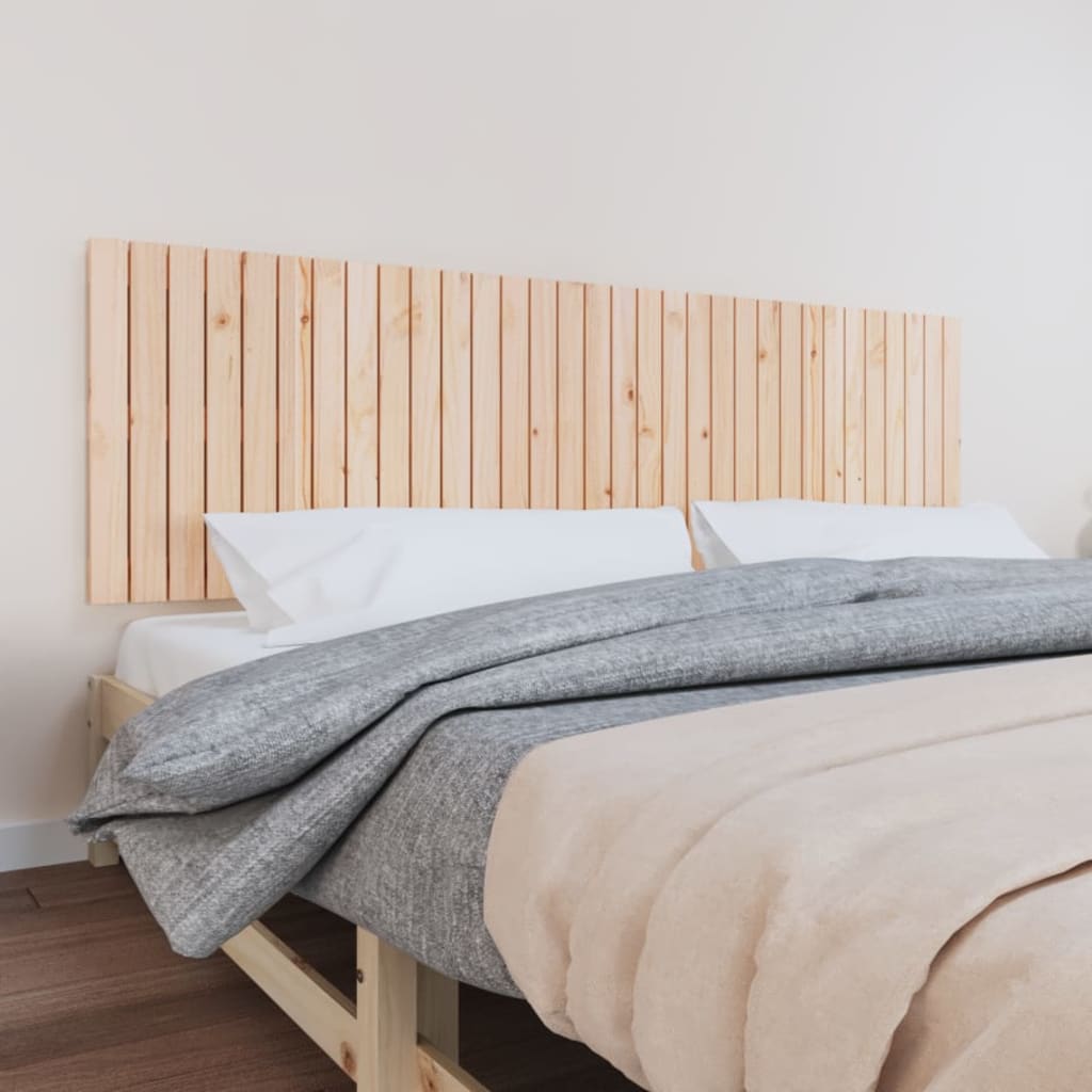 vidaXL Tăblie de pat pentru perete, 204x3x60 cm, lemn masiv de pin