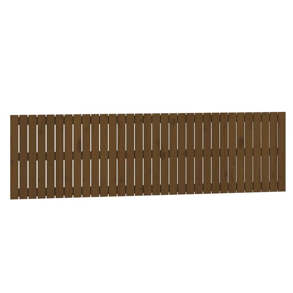 E-shop vidaXL Nástenné čelo postele medovohnedé 204x3x60 cm masívna borovica