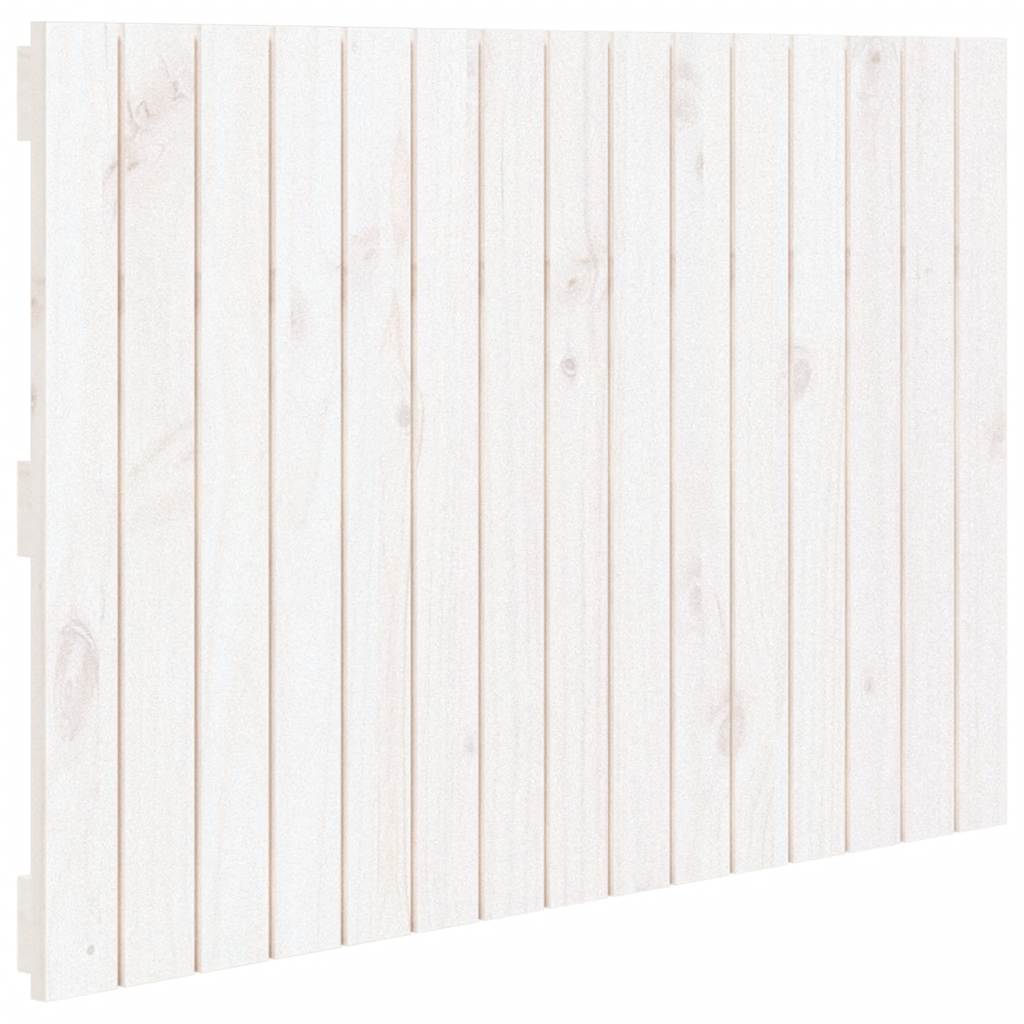 E-shop vidaXL Nástenné čelo postele biele 95,5x3x60 cm masívna borovica