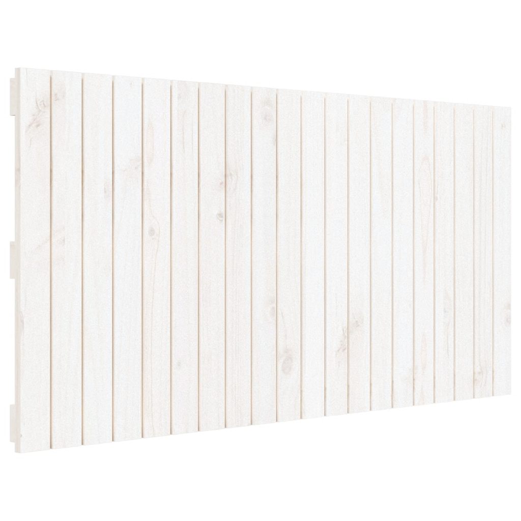 E-shop vidaXL Nástenné čelo postele biele 127,5x3x60 cm masívna borovica