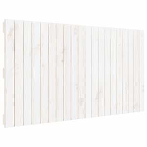 Nástěnné čelo postele bílé 127,5x3x60 cm masivní borové dřevo - obrázek 2