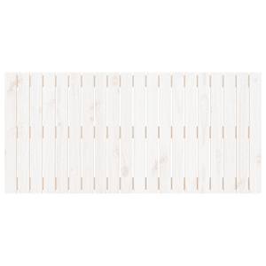 Nástěnné čelo postele bílé 127,5x3x60 cm masivní borové dřevo - obrázek 4