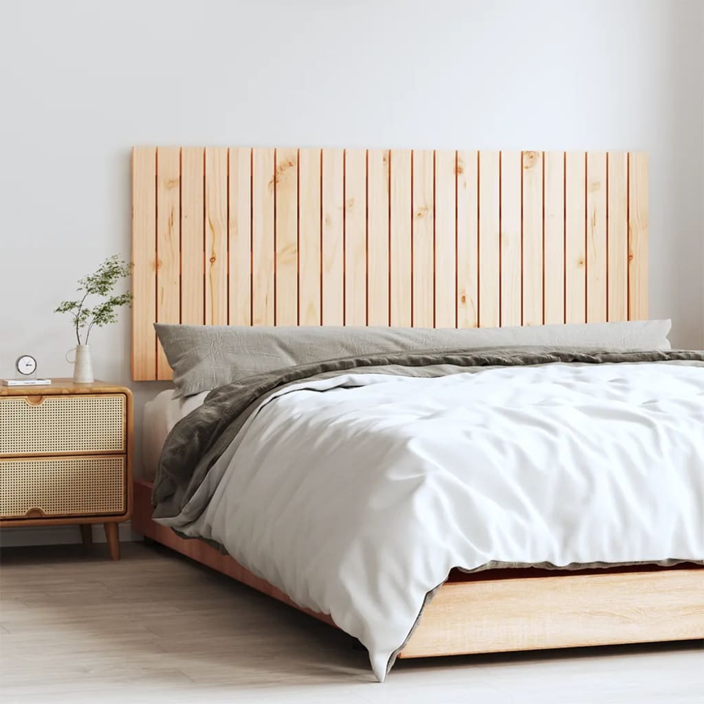 vidaXL Tăblie de pat pentru perete, 147x3x60 cm, lemn masiv de pin