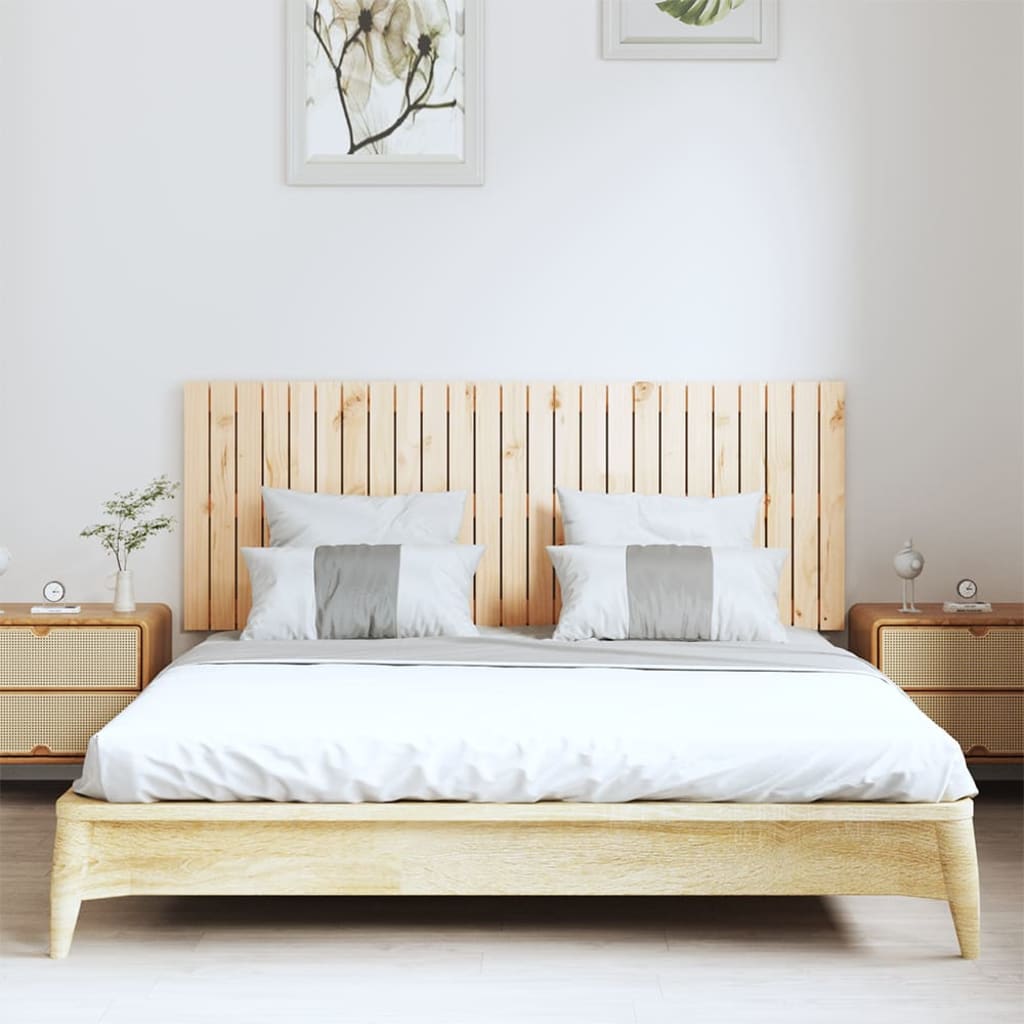 vidaXL Tăblie de pat pentru perete, 159,5x3x60 cm, lemn masiv de pin