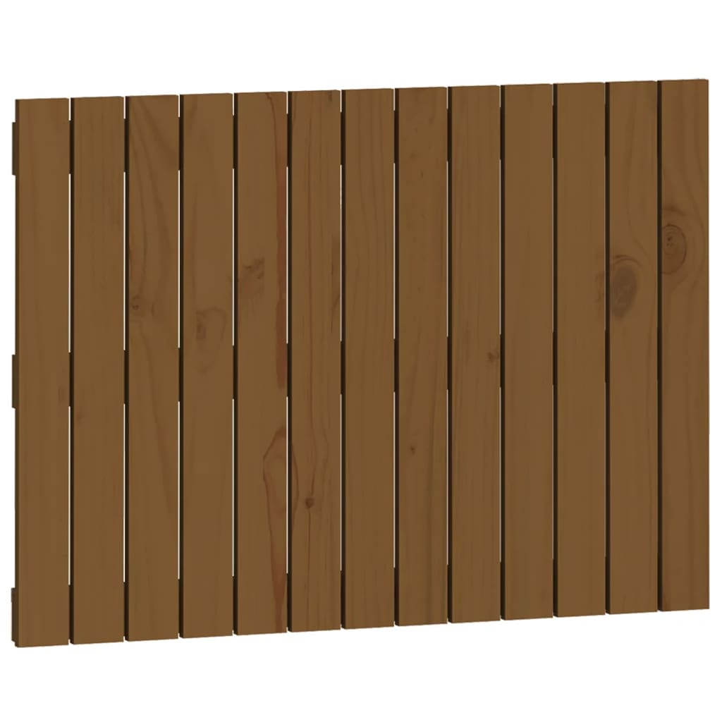 vidaXL Wandhoofdbord 82,5x3x60 cm massief grenenhout honingbruin bruin, foto 3