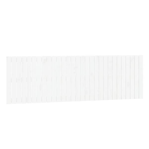 vidaXL seinale kinnitatav voodipeats, valge, 185x3x60 cm, m&auml;nnipuit