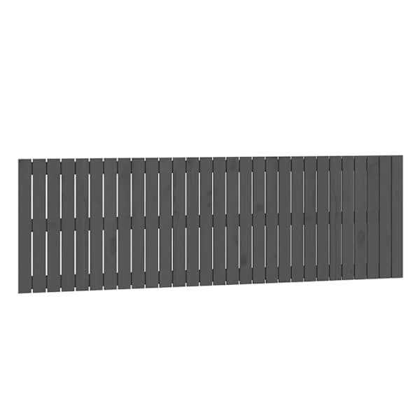 vidaXL seinale kinnitatav voodipeats, hall, 185x3x60 cm, m&auml;nnipuit