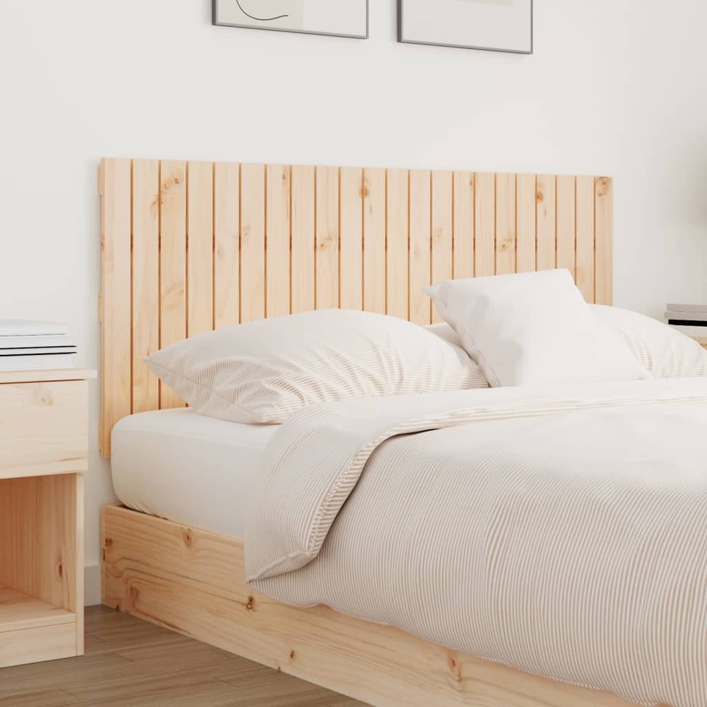 vidaXL Wandhoofdbord 140x3x60 cm massief grenenhout afbeelding