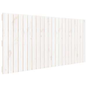 Nástěnné čelo postele bílé 140 x 3 x 60 cm masivní borové dřevo - obrázek 2