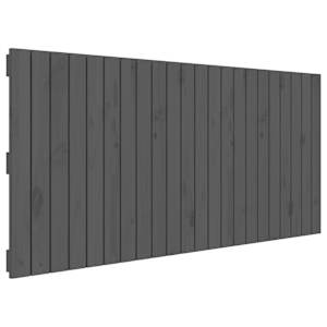 Nástěnné čelo postele šedé 140 x 3 x 60 cm masivní borové dřevo - obrázek 2