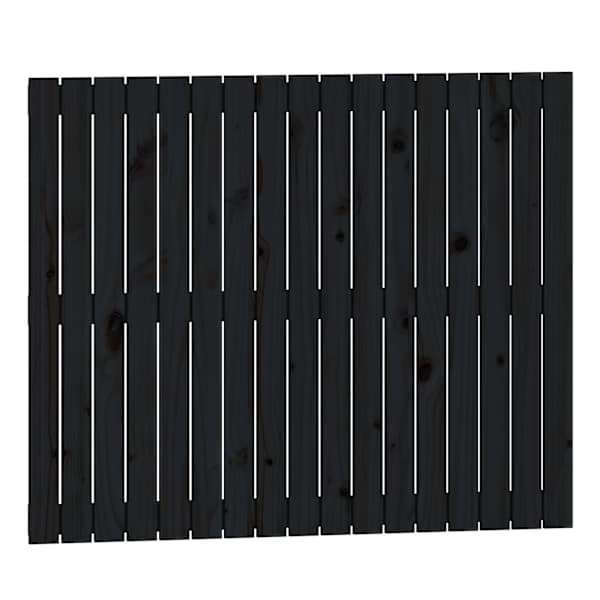 vidaXL seinale kinnitatav voodipeats, must, 108x3x90 cm, m&auml;nnipuit