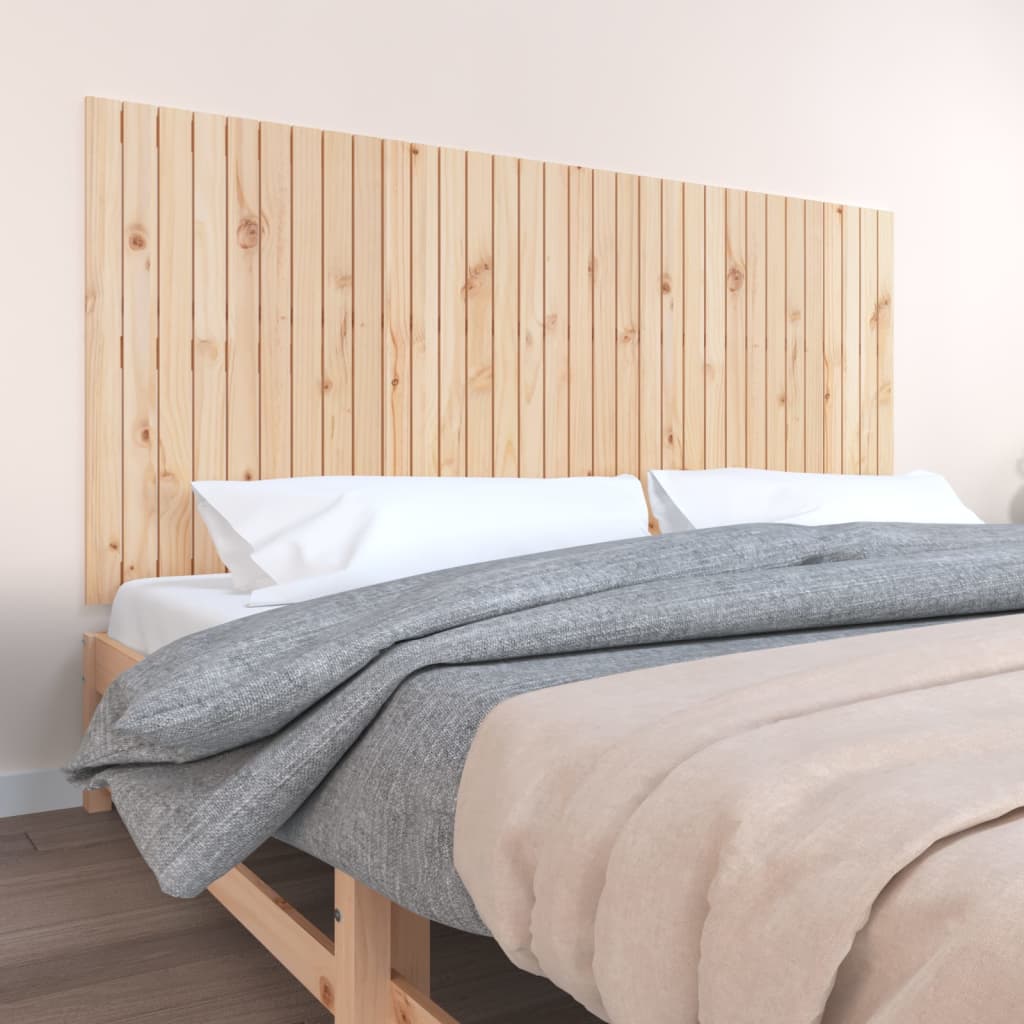 vidaXL Tăblie de pat pentru perete, 204x3x90 cm, lemn masiv de pin