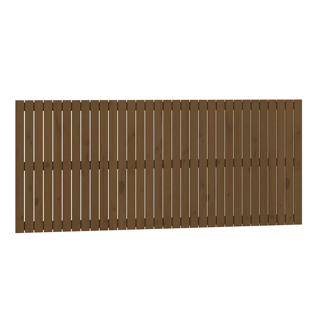 E-shop vidaXL Nástenné čelo postele medovohnedé 204x3x90 cm masívna borovica