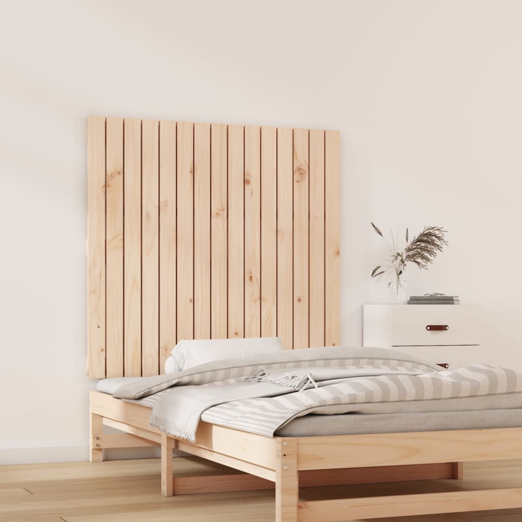 vidaXL Wandhoofdbord 95,5x3x90 cm massief grenenhout afbeelding