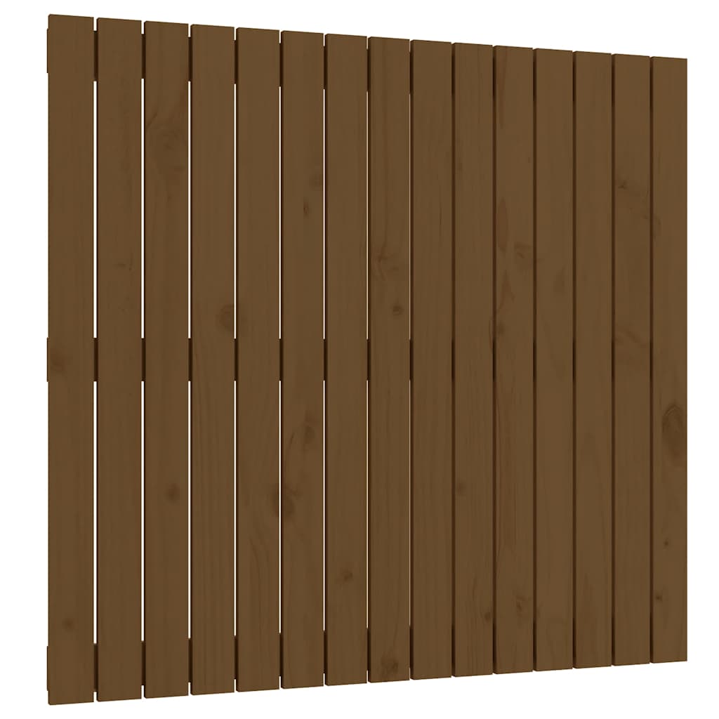 E-shop vidaXL Nástenné čelo postele medovohnedé 95,5x3x90 cm masívna borovica