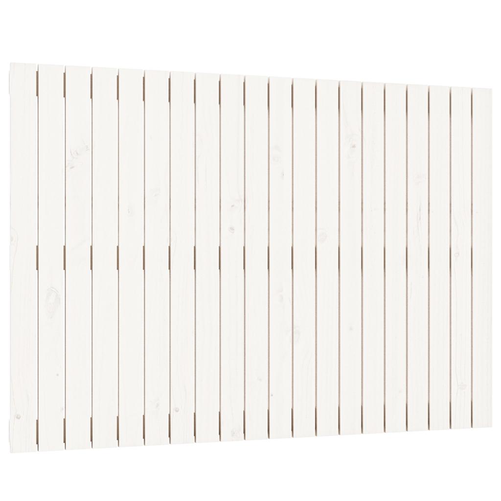 E-shop vidaXL Nástenné čelo postele biele 127,5x3x90 cm masívna borovica