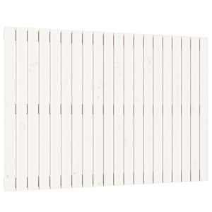 Nástěnné čelo postele bílé 127,5x3x90 cm masivní borové dřevo - obrázek 2