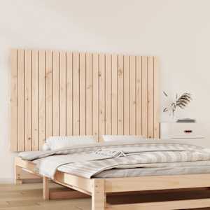 Stensko posteljno vzglavje 147x3x90 cm trdna borovina