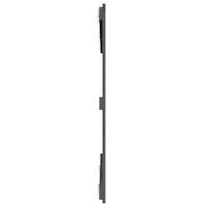Nástěnné čelo postele šedé 159,5x3x90 cm masivní borové dřevo - obrázek 5