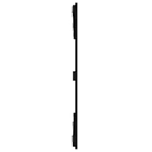 Nástěnné čelo postele černé 159,5x3x90 cm masivní borové dřevo - obrázek 5