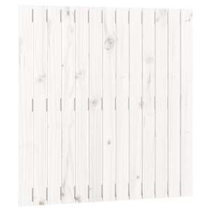 Nástěnné čelo postele bílé 82,5x3x90 cm masivní borové dřevo - obrázek 2