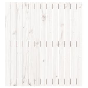 Nástěnné čelo postele bílé 82,5x3x90 cm masivní borové dřevo - obrázek 4