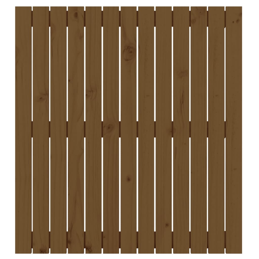vidaXL Wandhoofdbord 82,5x3x90 cm massief grenenhout honingbruin bruin, foto 4