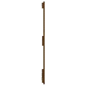 Nástěnné čelo postele medově hnědé 166x3x90 cm masivní borovice - obrázek 5
