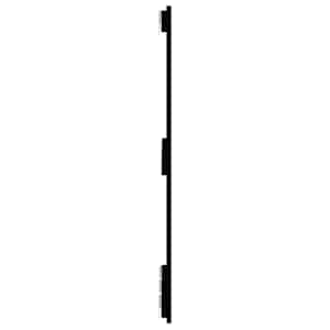 Nástěnné čelo postele černé 166x3x90 cm masivní borové dřevo - obrázek 5