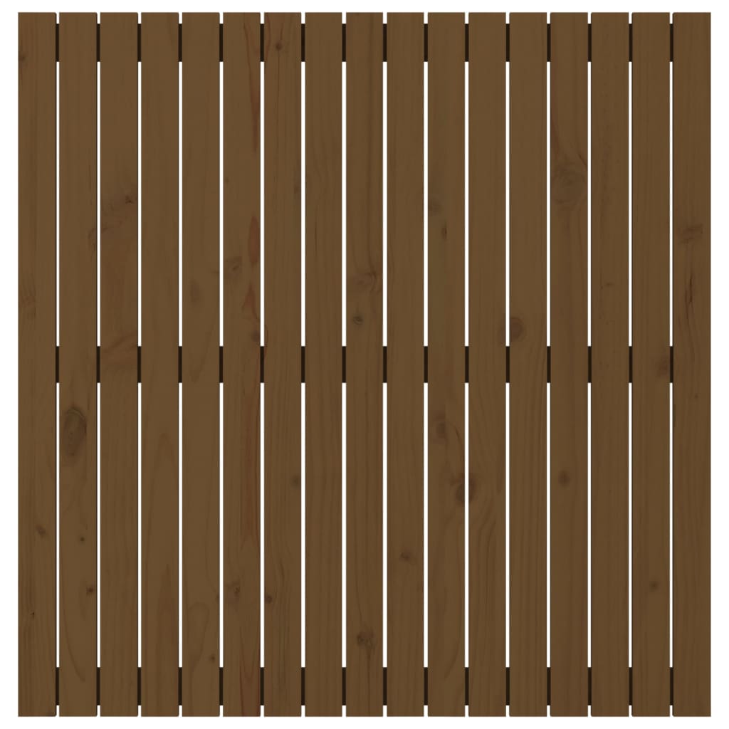 vidaXL Wandhoofdbord 108x3x110 cm massief grenenhout honingbruin bruin, foto 4