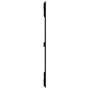 Nástěnné čelo postele černé 108x3x110 cm masivní borové dřevo - obrázek 5