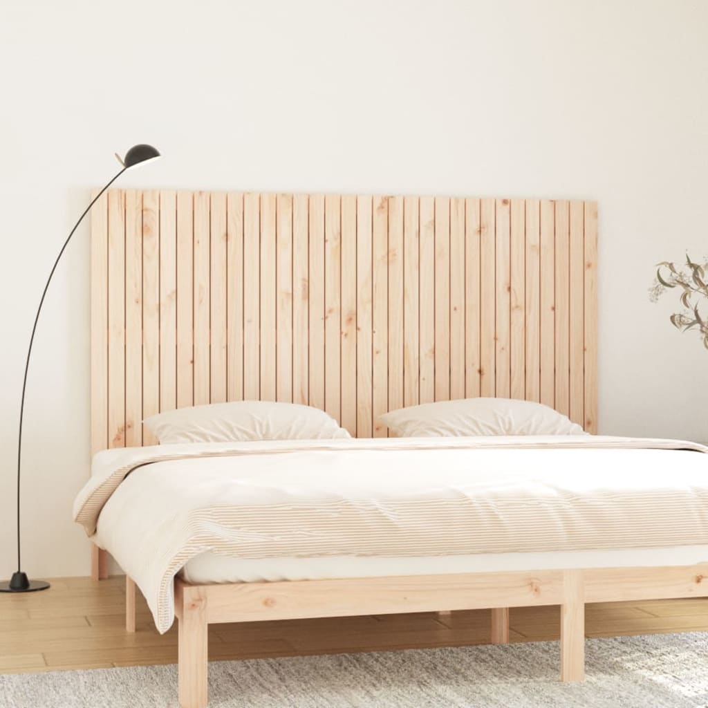 vidaXL Nástěnné čelo postele 204 x 3 x 110 cm masivní borové dřevo