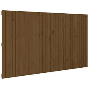 Nástěnné čelo postele medově hnědé 204x3x110cm masivní borovice - obrázek 2