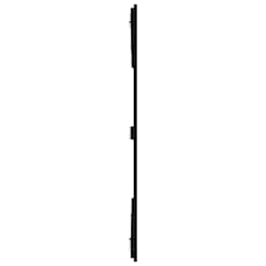 Nástěnné čelo postele černé 204x3x110 cm masivní borové dřevo - obrázek 5