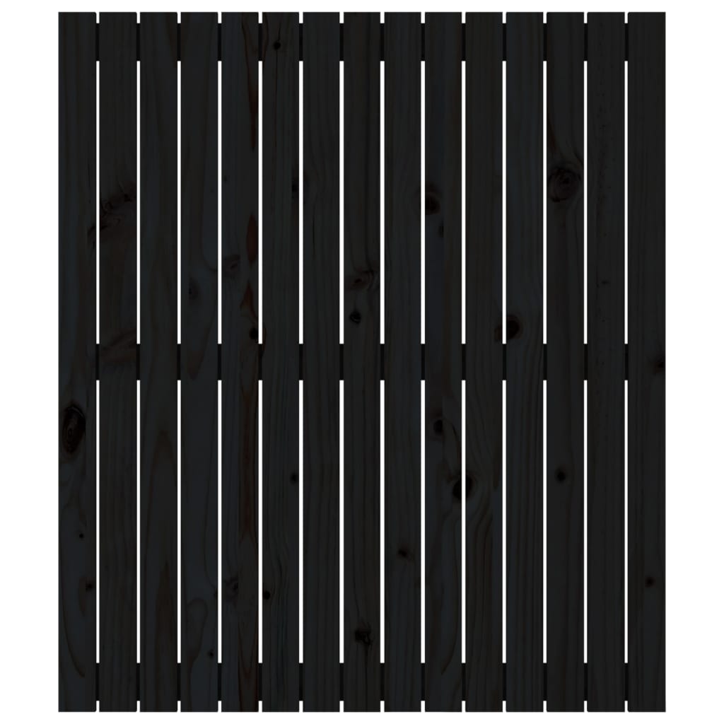 vidaXL Wandhoofdbord 95,5x3x110 cm massief grenenhout zwart, foto 4