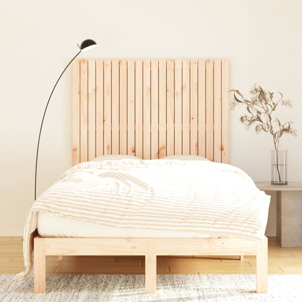 vidaXL Wandhoofdbord 127,5x3x110 cm massief grenenhout afbeelding