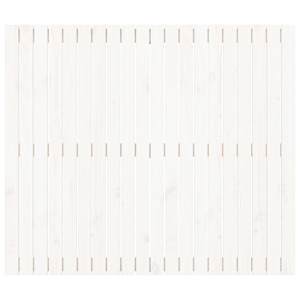 Nástěnné čelo postele bílé 127,5x3x110 cm masivní borové dřevo - obrázek 4