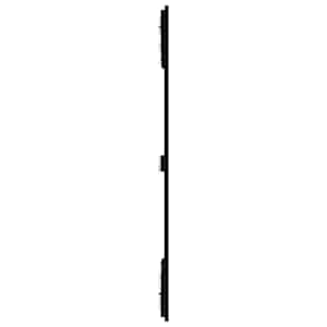 Nástěnné čelo postele černé 127,5x3x110 cm masivní borové dřevo - obrázek 5